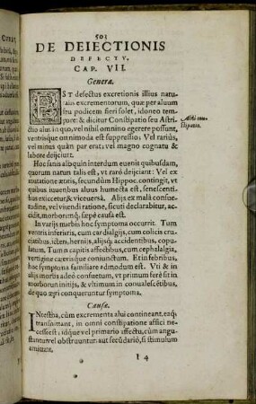 De Deiectionis Defectu. Cap. VII.