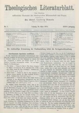 145-151 Amerikanische Specimina cruditionis