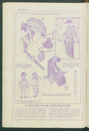 A moda feminina e infantil