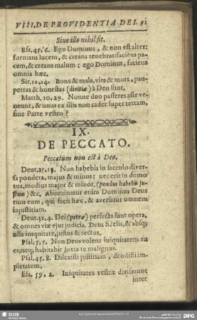 IX. De Peccato