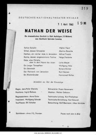 Nathan der Weise