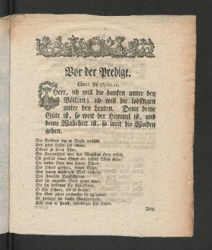 [Text zur Musik, als der Wohlehrwürdige, ... Herr Christian Arnold Palm, ...]