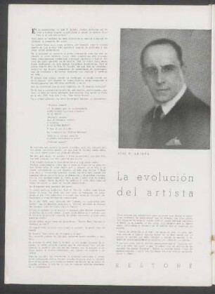 La evolución del artista