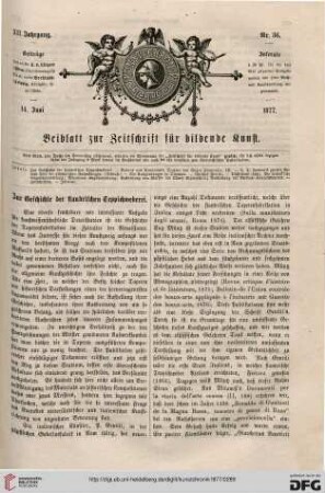 Zur Geschichte der flandrischen Teppichweberei