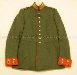 Waffenrock für Oberst, 1. Garde-Regiment zu Fuß, Friedensuniform M 1915, getragen von Prinz August Wilhelm, Preußen