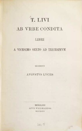 Ab urbe condita : libri a vicesimo sexto ad tricesimum
