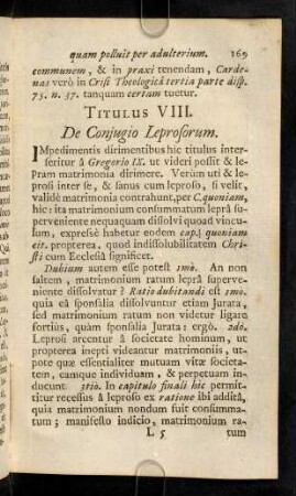169-173, Titulus VIII