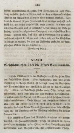 413-425 Geschichtliches über die öftere Communion