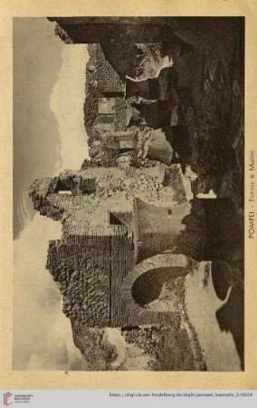 Pompei – Forno e Mulini – Fours et moulins – Baker’s Oven and Flour-Mills – Baeckerei und Muehlen – Horno y molinos