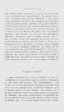 II. Pensiero medievale
