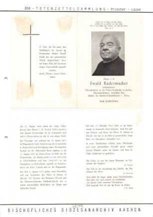 Radermacher, Ewald