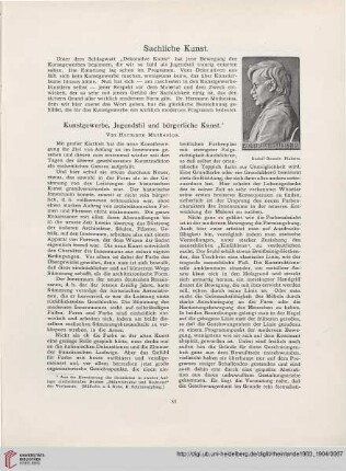 7: Kunstgewerbe, Jugendstil und bürgerliche Kunst