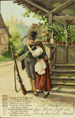 Ein Grenadier auf dem Dorfplatz stand [...]