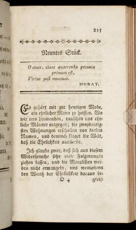Neuntes Stück.