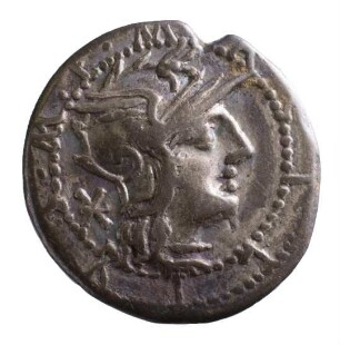 Münze, Denar, 130 v.Chr.