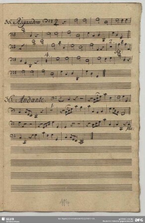 36. Anonymus, Andante, C-Dur