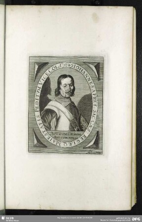 Johannes A Frey, Sac: Caes: Regiaeq Maiestatis Peditum Col. Ao. 1649.
