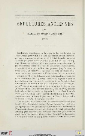 N.S. 13.1866: Sépultures anciennes du plateau de Somma (Lombardie), [2]