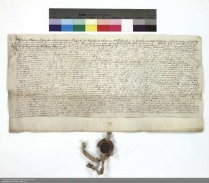 Revers Johann Martin Ludwigs von Schleifras bezüglich der Belehnung mit zwei Behausungen in Fulda und der Meierei des Hofguts in Eichenzell durch Adalbert [von Schleifras], Abt von Fulda