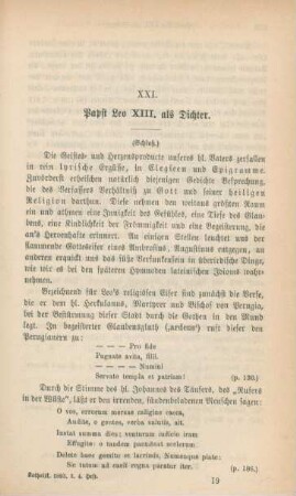 289-296 Papst Leo XIII. als Dichter : II.