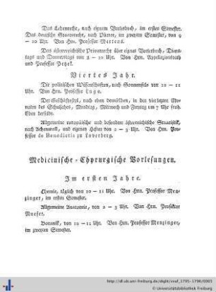 Medicinische und Chirurgische Vorlesungen.