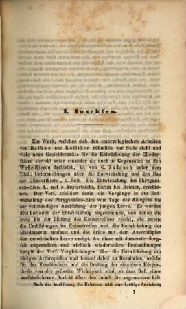 Bericht über die wissenschaftlichen Leistungen im Gebiete der Entomologie. 1854, 1854 (1856)