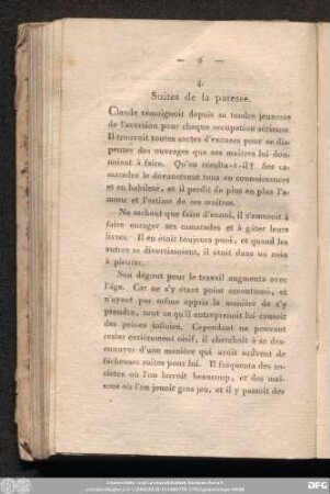 4. Suites de la paresse.