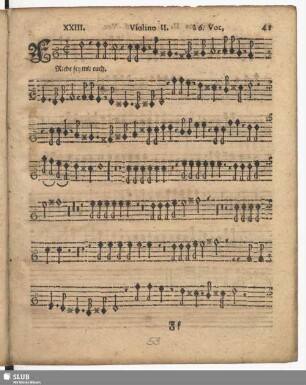 XXIII. Friede sey mit euch