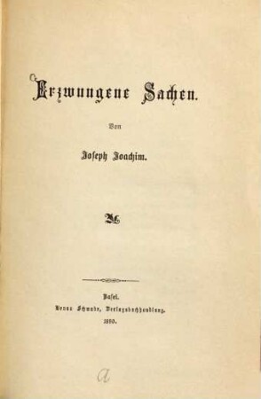 Erzwungene Sachen