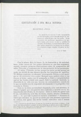 Contestación a una mala defensa