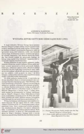 55: Wystawa sztuki gotyckiej Ziemi Sądeckiej (1992)