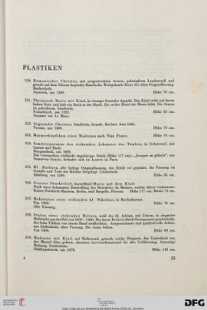 Plastiken (Nr. 510-597)
