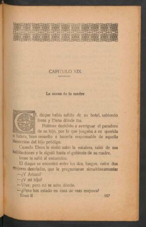 Capítulo XIX - La mano de la madre