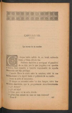 Capítulo XIX - La mano de la madre