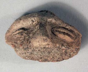 Gesicht einer Tonfigur (Fragment)