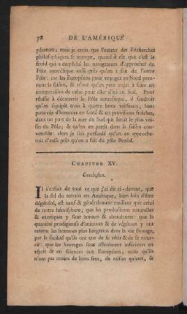 Chapitre XV. Conclusion.