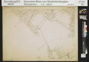 Deutschland, Gewerkschaft, Oelsnitz/Erzgebirge, Teil der Baue auf dem Grundflöz (D5 - D7, E5 - E7)