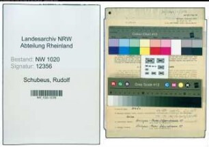 Entnazifizierung Rudolf Schubeus , geb. 28.03.1901 (Maurer)