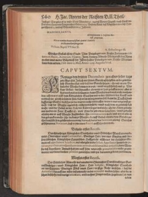 Capvt Sextvm.