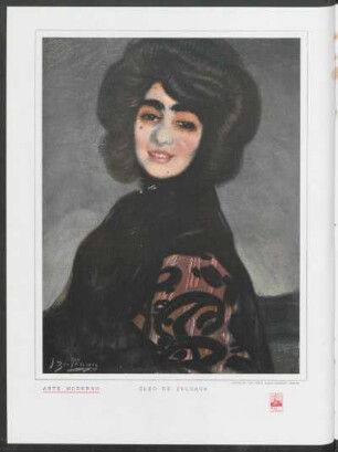 Arte moderno - Óleo de Zuloaga : Propiedad del señor Alejo González Garaño