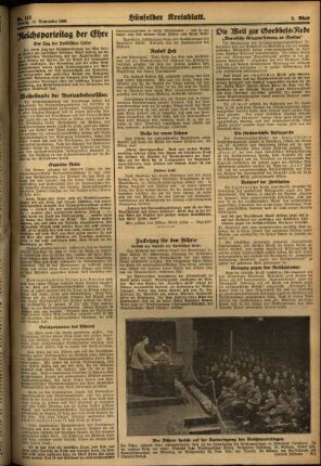 Zweite Ausgabe vom Montag, den 14. September 1936.