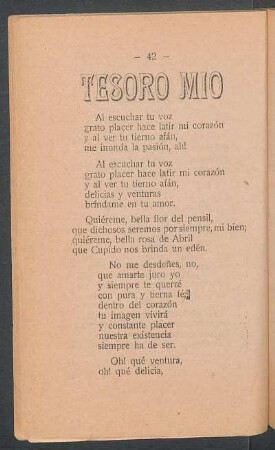 Tesoro mío