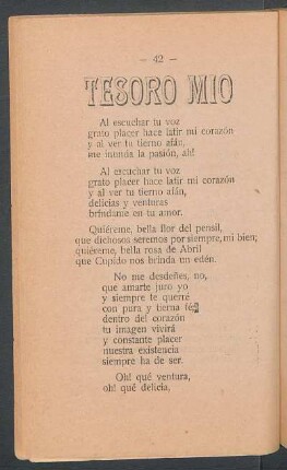 Tesoro mío