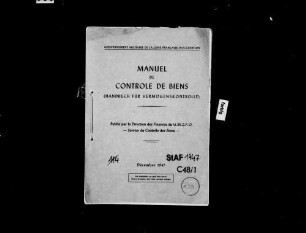 Handbuch für Vermögenskontrolle