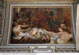 Ausstattung der Cappella Frangipane: Zyklus zum Leben des heiligen Paulus, Propheten und weitere Szenen, Schiffbruch in Malta