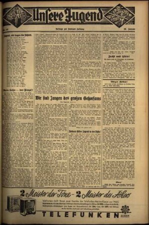Zweite Ausgabe vom Mittwoch, den 30. Januar 1935.