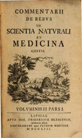 Commentarii de rebus in scientia naturali et medicina gestis. 2. 1753