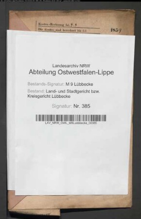 Erblasser: Franke, Anne Catharine Ilsabein, geb. Husemöller: