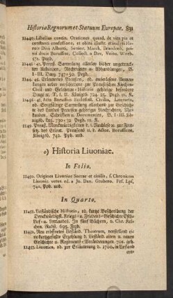 o) Historia Livoniae.