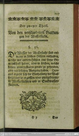 Der zweyte Theil. Von den verschiedenen Gattungen der Wassersucht